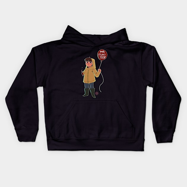 You'll Float Too Kids Hoodie by Yandere_Donut